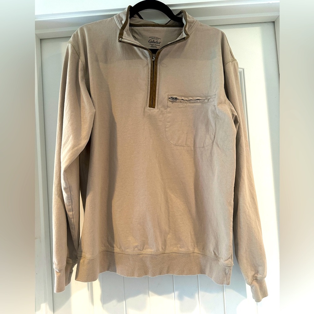 Cabela’s Men’s Long Sleeve 3/4 Zip Sweatshirt